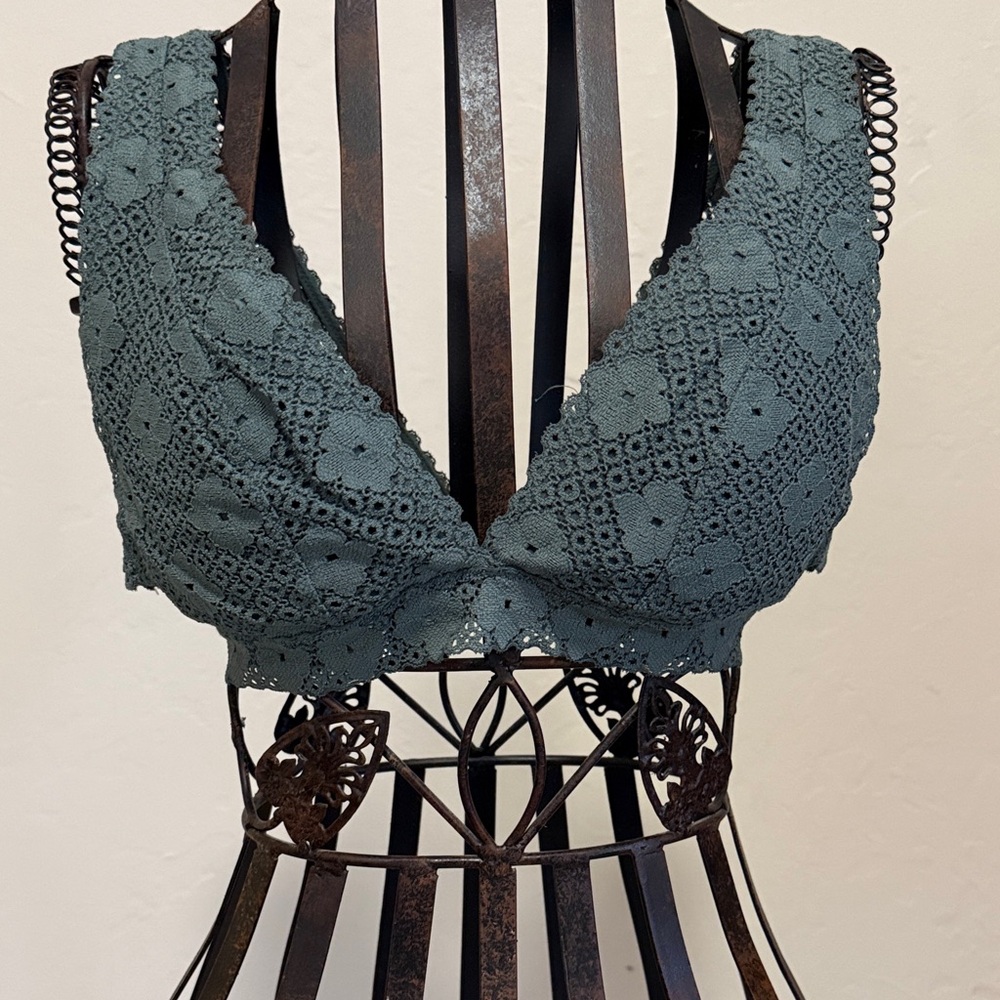 Aerie Lace Bralette in Dark Teal